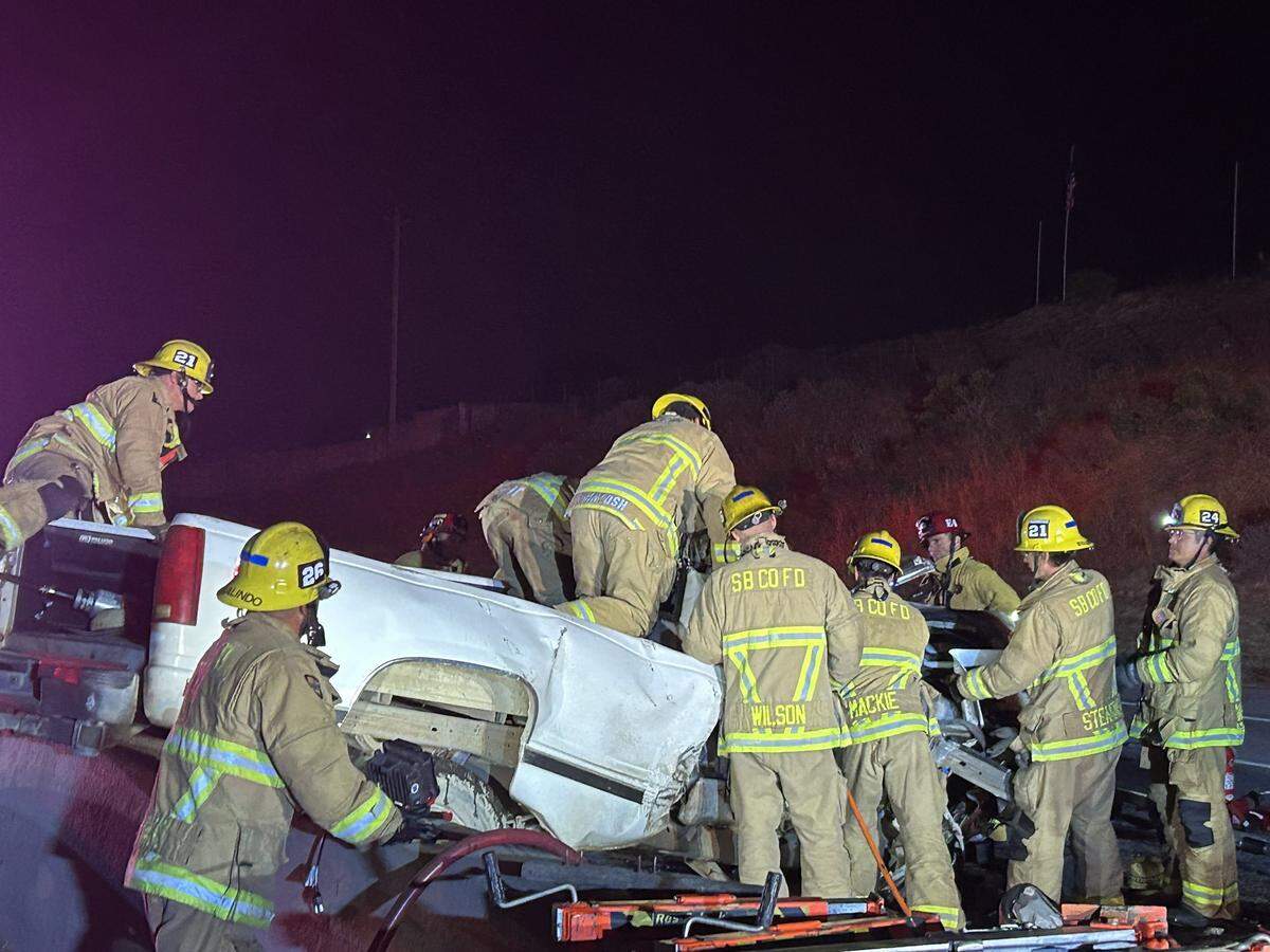 The southbound lanes of Highway 101 closed Sunday morning after a head-on collision left one woman dead and another man with critical injuries in Santa Maria on Sept. 8, 2024.
