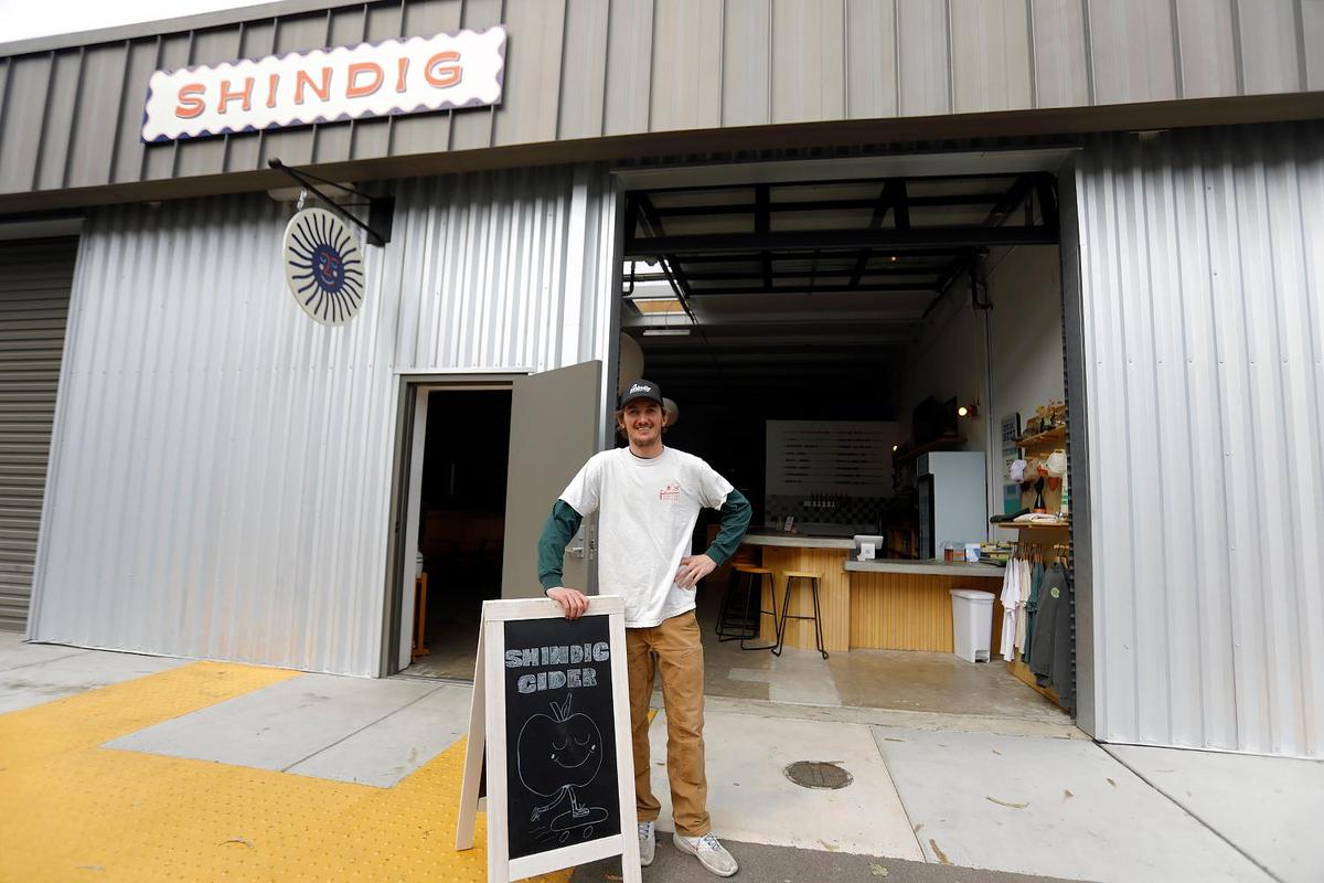 Shindig Cider owner John Wilson, along with his wife co-owner Rhiannon Dudley (not pictured), stands in front his establishment. Shingdig is located at 3055 Duncan Road, Suite D in San Luis Obispo. That’s the vision and now reality behind Duncan Alley — an up-and-coming makers marketplace in SLO’s LoBro neighborhood.