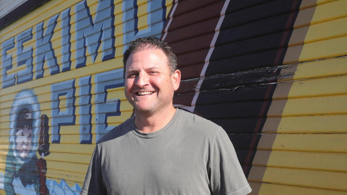 Randy “Doobie” Coates, seen here on Nov. 30, 2023, is the owner/chief sandwich maker at High Street Market & Deli in San Luis Obispo.