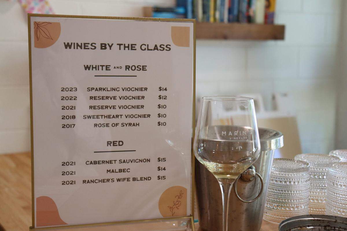 Marin’s Vineyard tasting room opened at 5983 Entrada Ave. in downtown Atascadero in August 2024. The tasting room is open Fridays, Saturdays and Sundays for tastings and events.