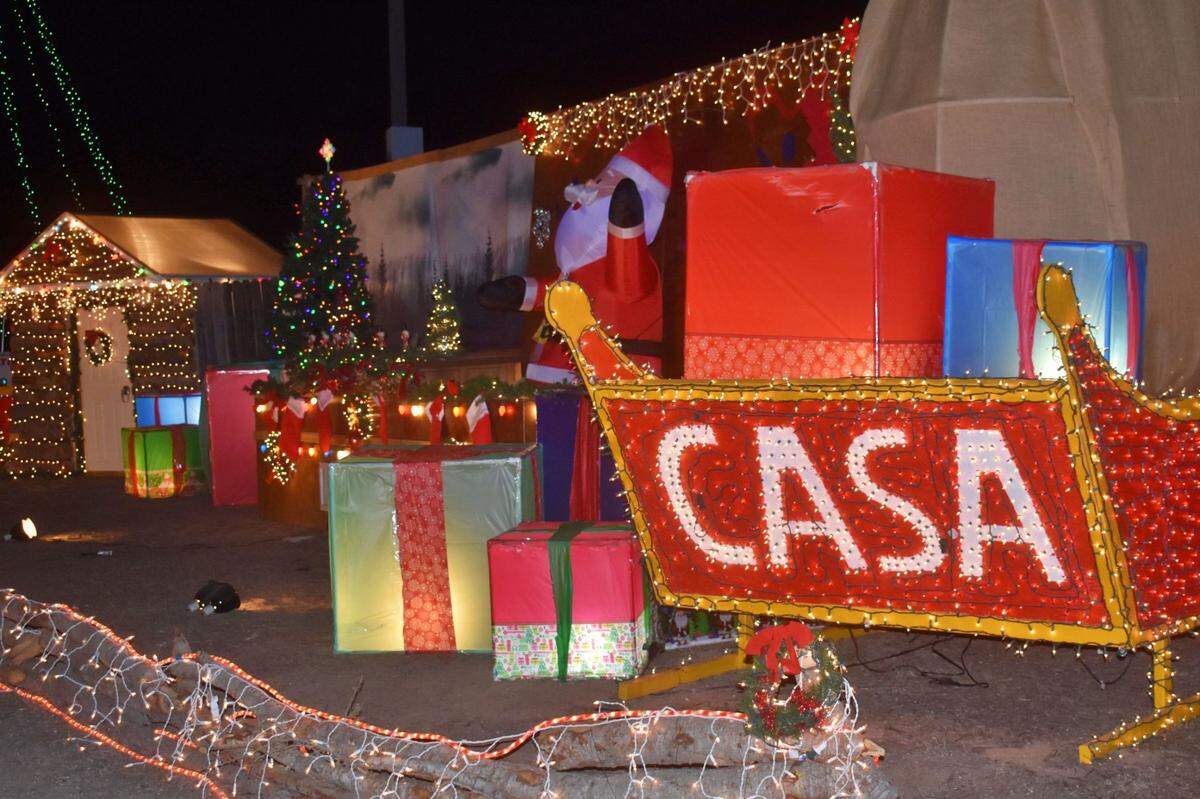 Court Appointed Special Advocates (CASA) of Santa Barbara County has set up a colorful display at Christmas in the Country, which runs through Jan. 3 at the Santa Maria Elks/Unocal Event Center.
