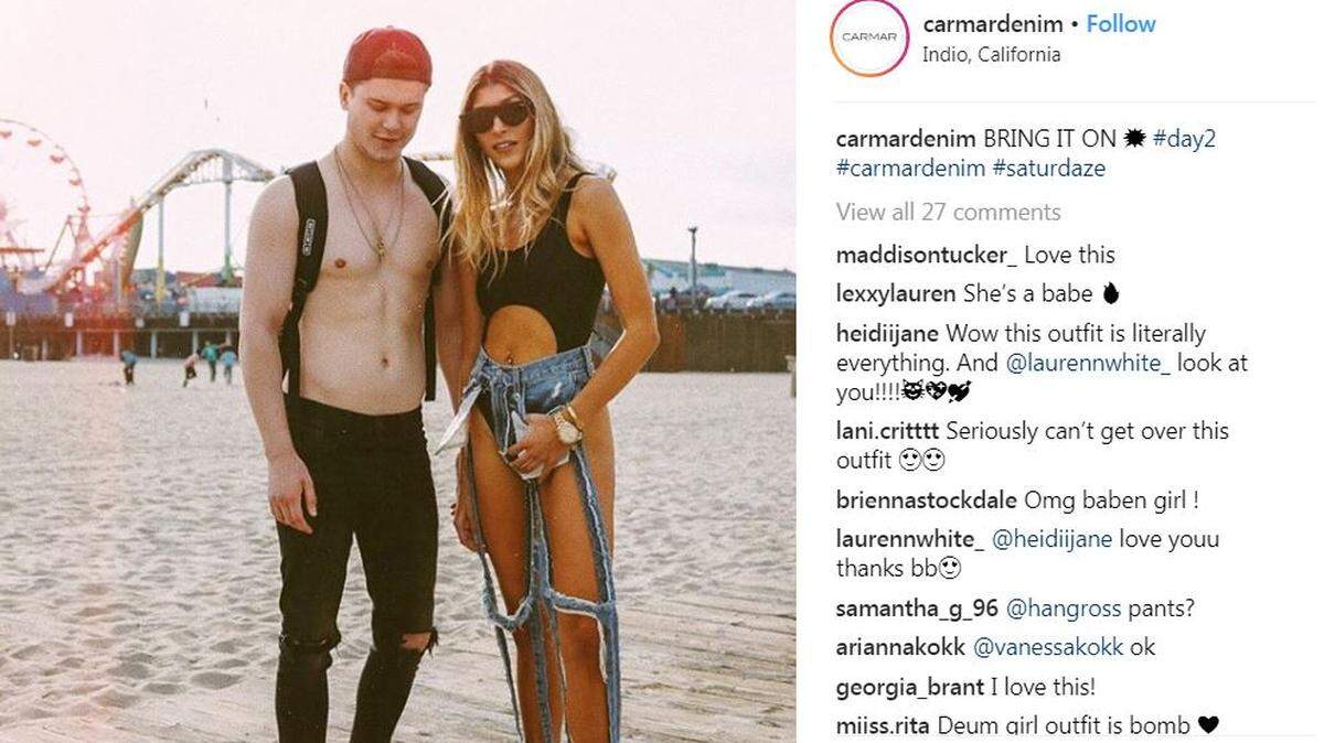 Los Angeles-based Carmar Denim is selling an Extreme Cut Out Pant, which has the Internet in an uproar.