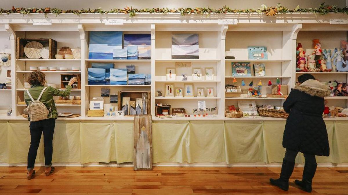 The SLOcally Made store, seen here in a 2017 photo, is returning to downtown San Luis Obispo for the third consecutive year. The shop is a collective of 20 local women artisans selling their wares.