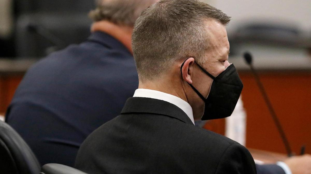 Paul Flores listens to the reading of his jury’s verdict, which found him guilty of the first-degree murder of Kristin Smart, at Monterey County Superior Court in Salinas on Oct. 18, 2022.