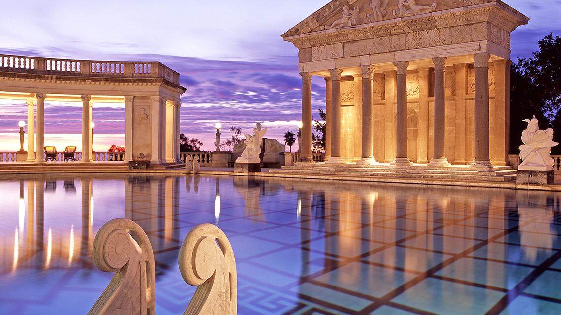 Porta potties and dirty buses: Hearst Castle cuts down water use in response to drought