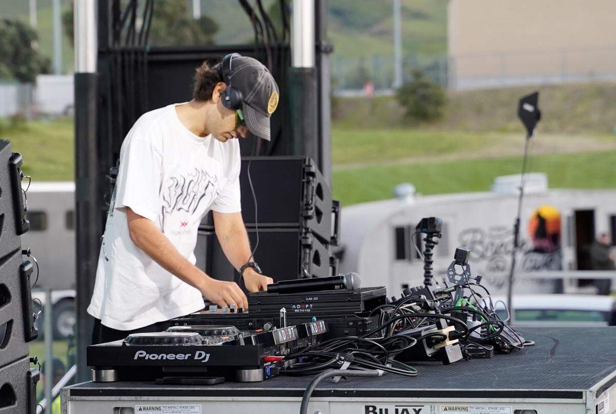 Thousands of students flocked to the second annual Morning on the Green music festival in the early morning hours of March 14, 2026. The music festival is an attempt to curb St. Fratty’s Day street partying in the neighborhoods near Cal Poly. Headliner Odd Mob takes the stage.