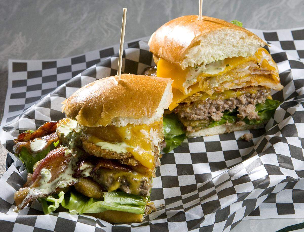 The Outlaw Burger at Dan’s The Grub Shack in Atascadero.