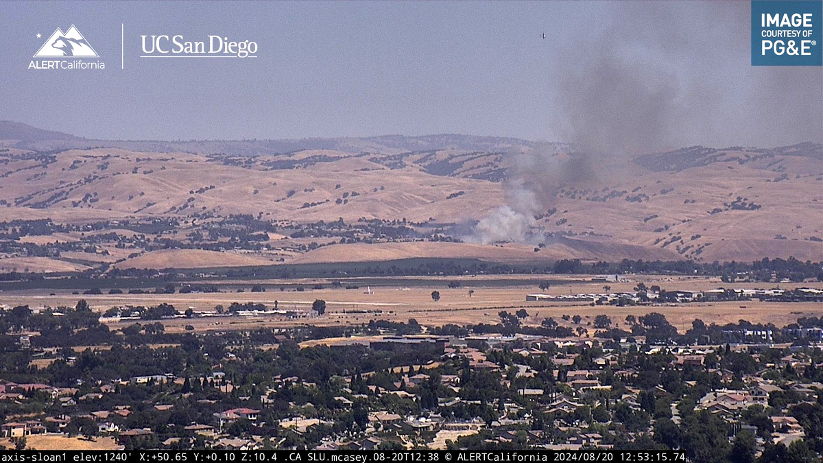 Cal Fire responded to an 11-acre fire in San Miguel on Aug. 20, 2024.
