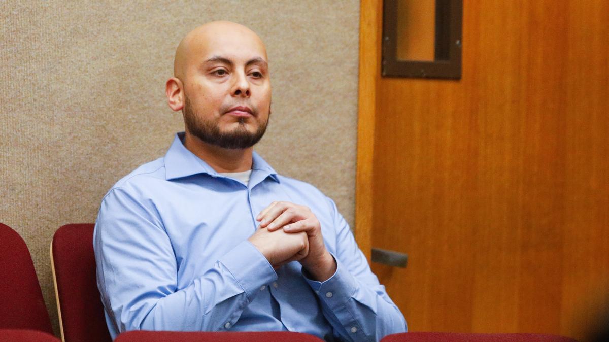 Alfonso Alarcon-Nunez, 40, of Santa Maria, during a preliminary hearing in December 2018. Alarcon-Nunez was an Uber driver who police say escorted intoxicated female riders into their homes, sexually assaulted them and then burglarized them.