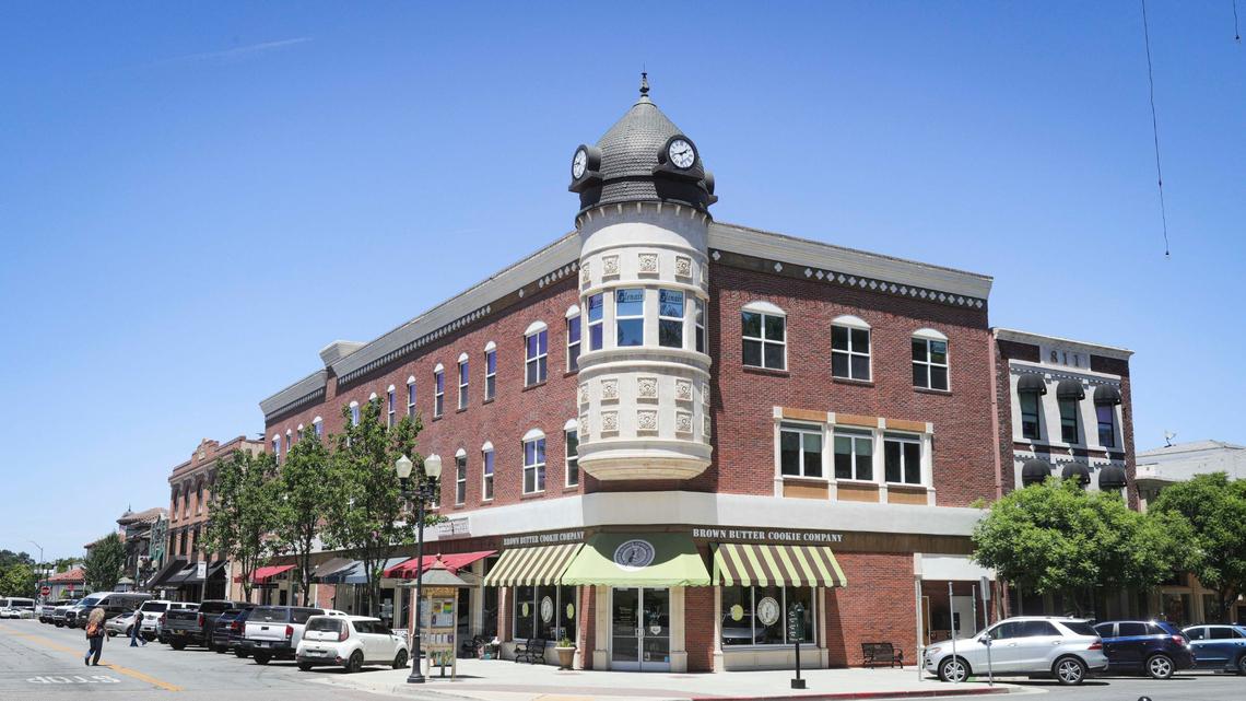 The distinctive Acorn Building is at the corner of 12th and Park streets in downtown Paso Robles.