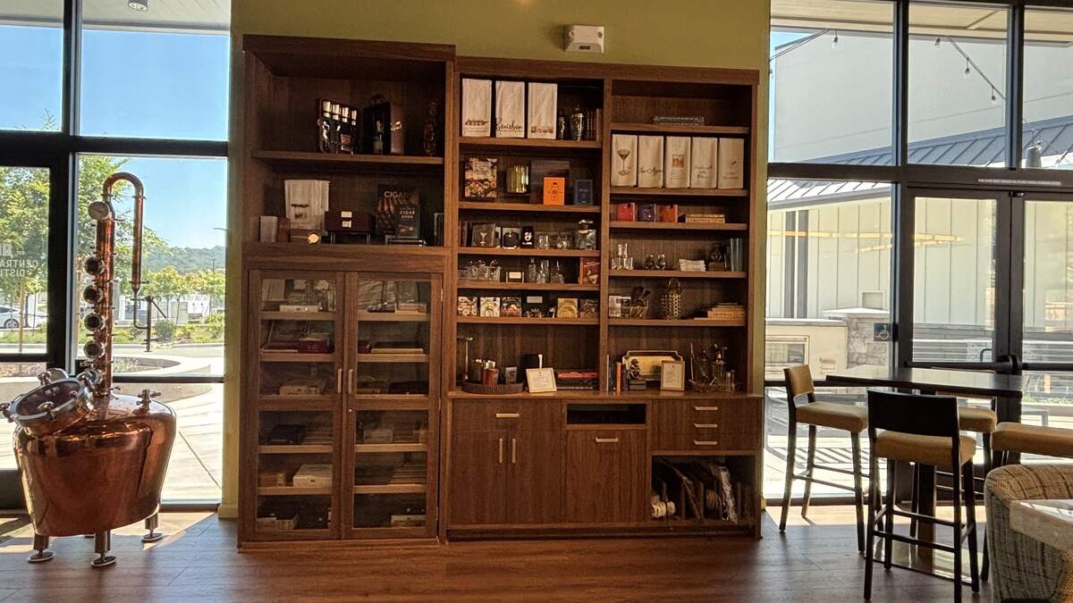 Central Coast Distillery in Atascadero reopened in a new spot in Del Rio Marketplace, serving its distilled spirits by bottle and craft cocktails, seen here on July 2, 2026.