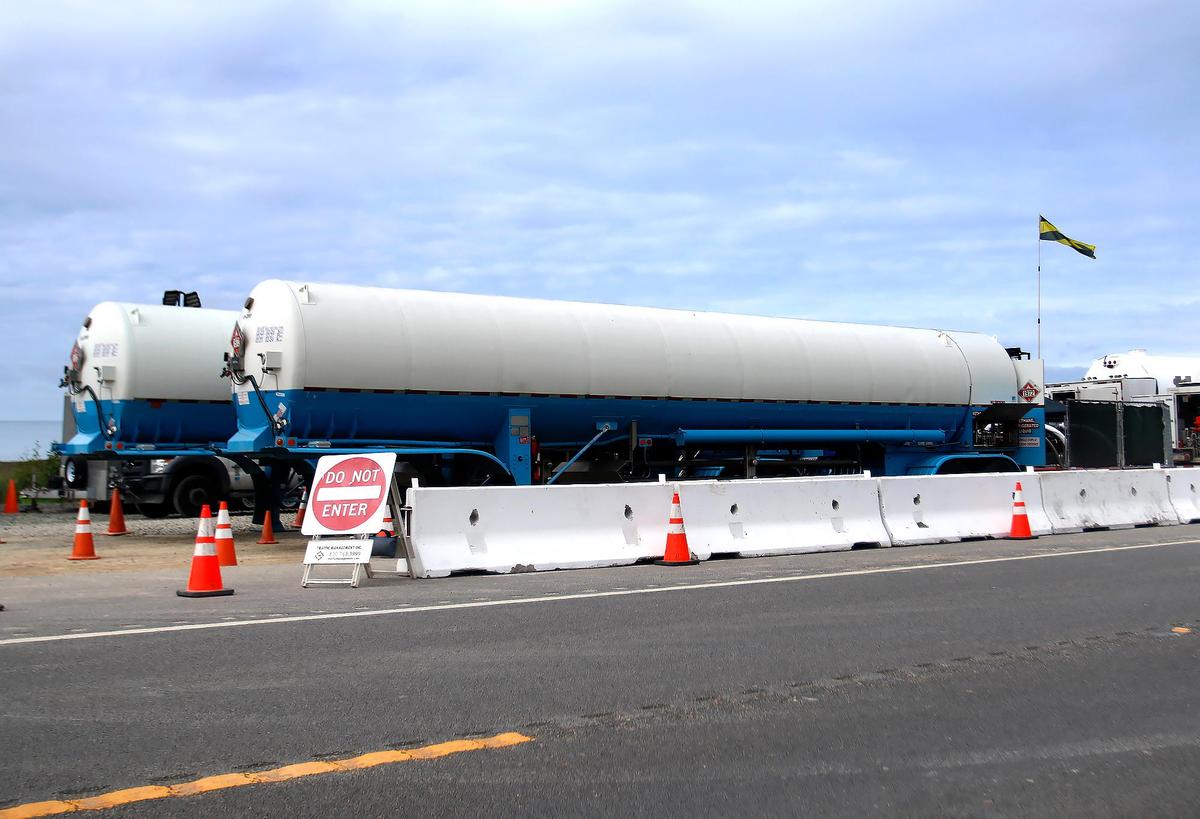 “The pipeline remains exposed after heavy rainfall and flows from Whale Rock Reservoir,” a SoCalGas spokesperson said. Operations are at a parking area near Villa Creek and along a stretch of Estero Bluffs State Park, both north of Cayucos.