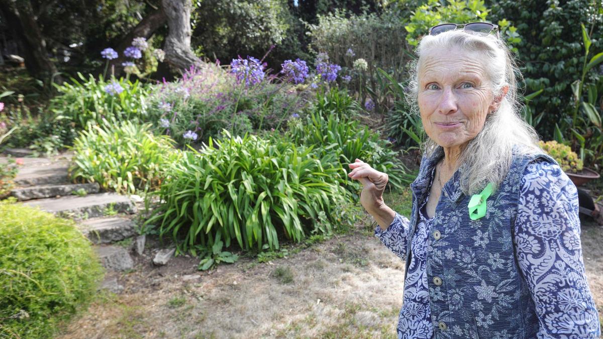 Dawn Marie Anderson has worked with her son on many parts of her Los Osos garden, seen here on Sept. 3, 2024. He has struggled with schizoaffective disorder and been in treatment or jail for over the last decade.