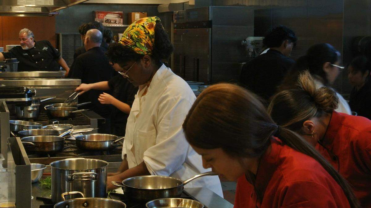 Students used Arroyo Grande High School’s state-of-the-art culinary facilities to cook meals during the Chop Classic on Nov. 16, 2024. 