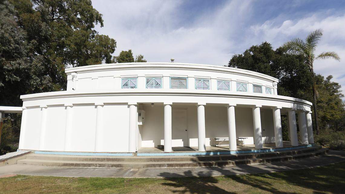 A beautiful temple is nestled in the countryside near Arroyo Grande. Why is it there?