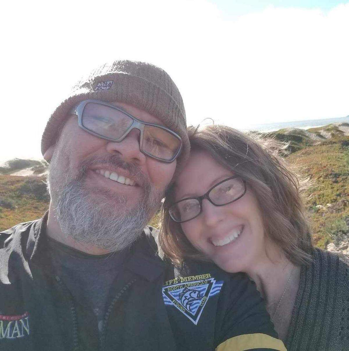 Billy Buchanan and his wife Kelly Buchanan. Both were victims in a stabbing on July 16, 2023, that fatally injured Kelly Buchanan and left Billy Buchanan with severe injuries.