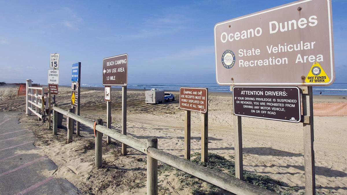 The Oceano Dunes State Vehicular Recreation Area.