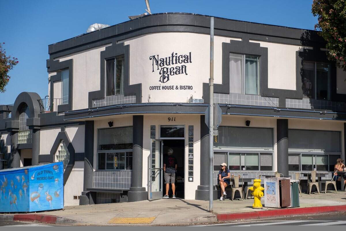 The new Nautical Bean location in Morro Bay occupies a building built in 1949, pictured here on Wednesday, Sept. 3, 2025. Nautical Bean's fifth location in San Luis Obispo County opened in Morro Bay at 911 Main Street on Labor Day weekend.
