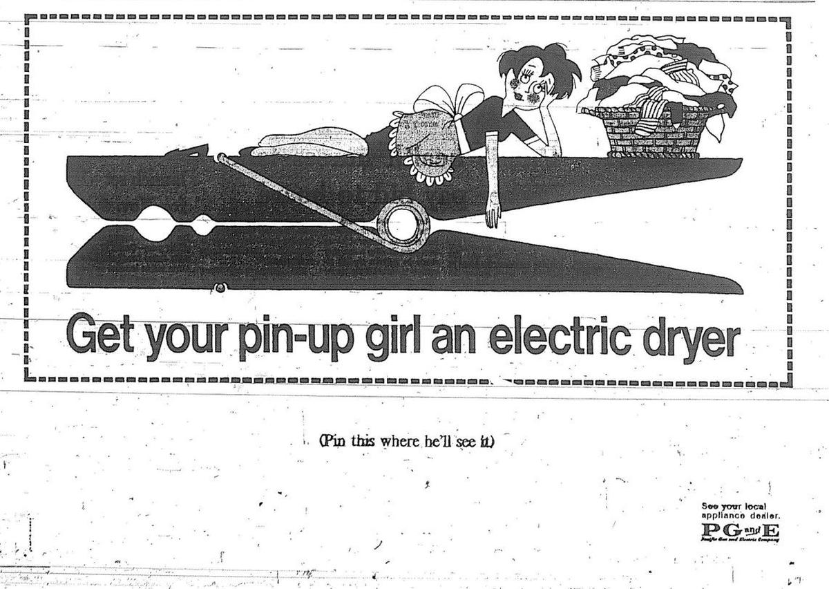 In October 1966, PG&E and Southern California Gas Co. were in an advertising war. The PG&E ad takes a more more sexist approach.