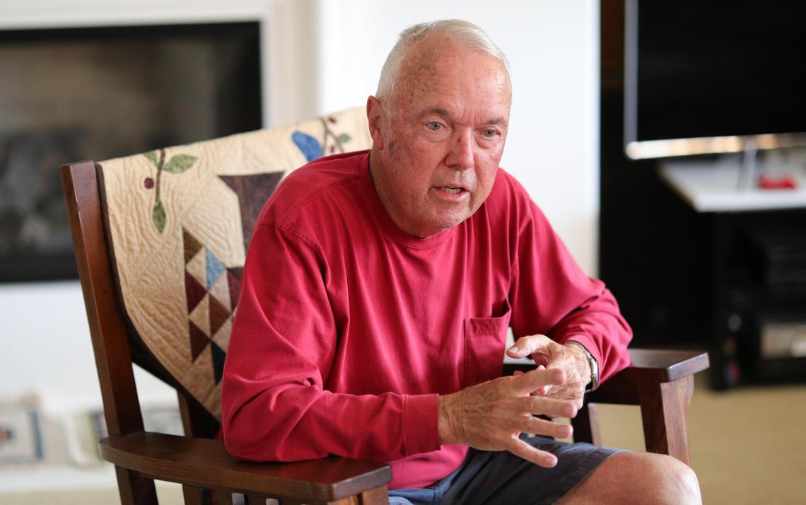 Bill Schubert lives on the Nipomo Mesa and blames his lung cancer on wind-blown dust and air pollution in the area.