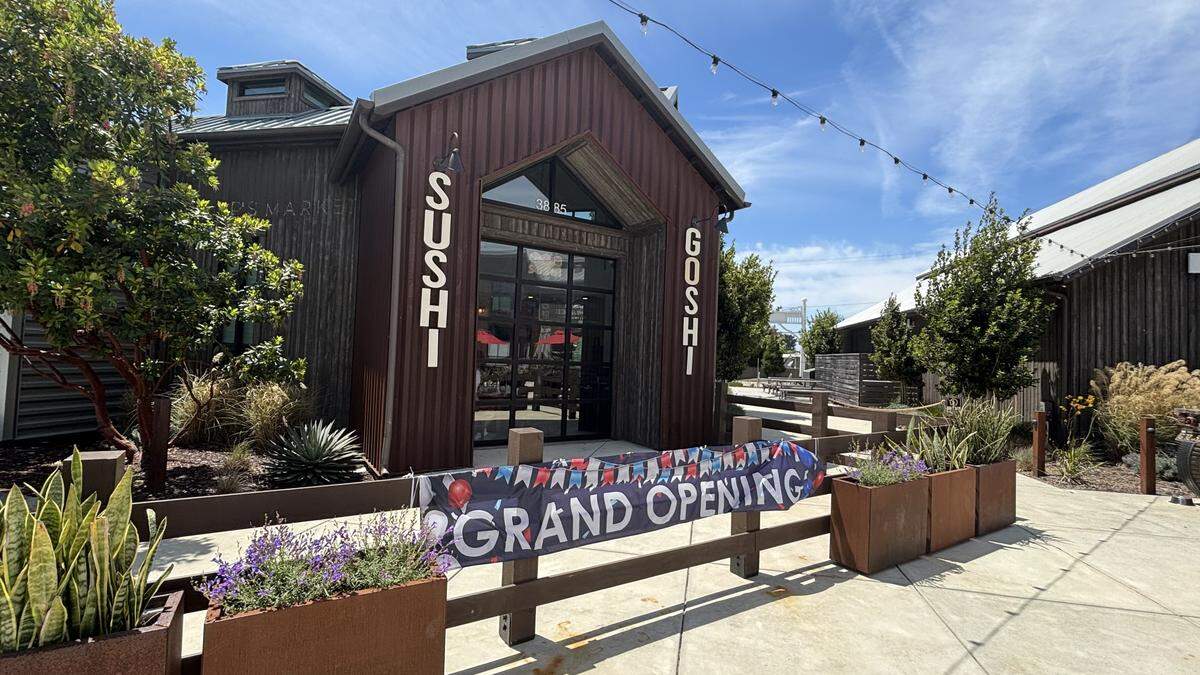 Goshi Sushi inside the SLO Public Market opened on May 13, 2026, serving nigiri, hand rolls and sashimi.