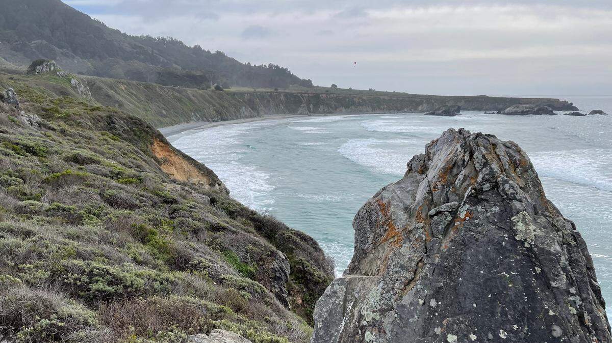 A fisherman died after he was swept off the rocks at Jade Cove, south of Sand Dollar Beach along the Big Sur coast.