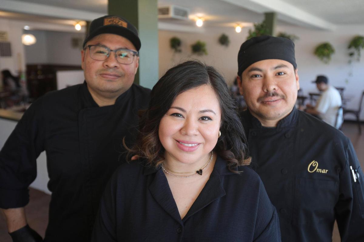 The sibling co-owners of HolyBelly from left are Cesar Flores, Cindy Flores and Omar Flores. HolyBelly is open for breakfast and lunch in the 900 block of Grand Avenue in Grover Beach.