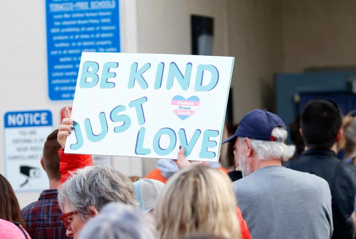 A contentious Lucia Mar Unified School District board meeting on May 6, 2025, kicked off with crowds of people rallying outside the board room over the issue of transgender students’ participation in school sports and use of the bathrooms and locker rooms that align with their gender identities.