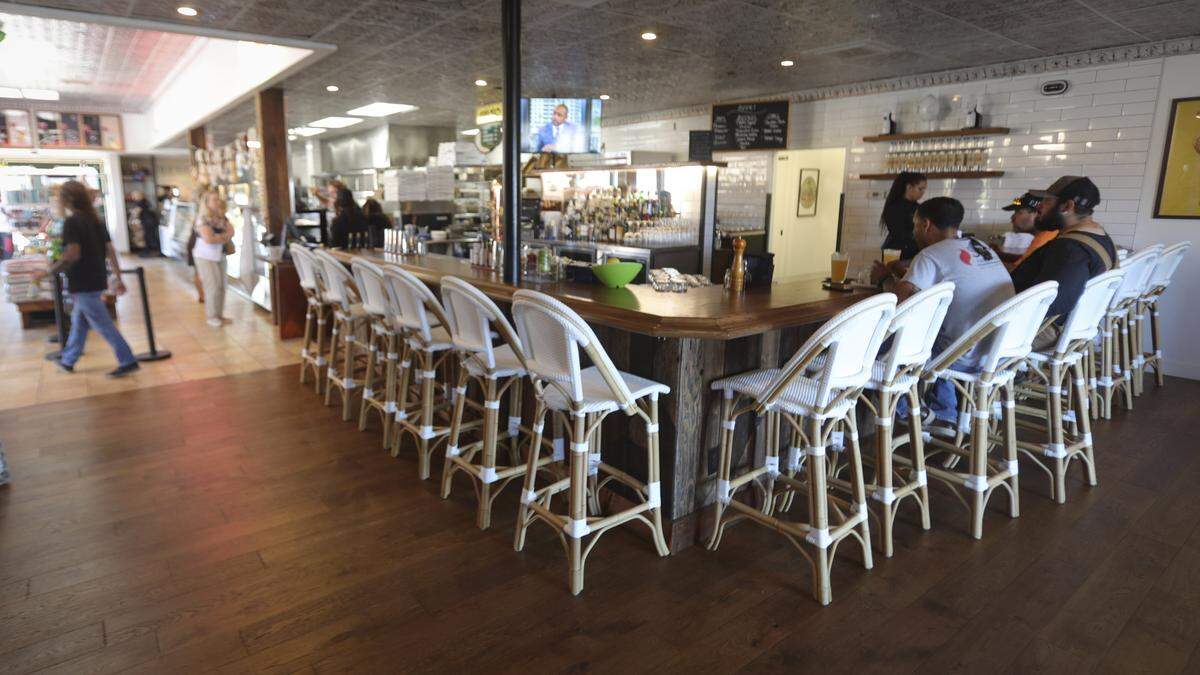 Giuseppe’s Italian American Club is open on Price Street. The new restaurant includes a deli, gelato shop, wine room, bar and distillery, seen here on July 31, 2025.