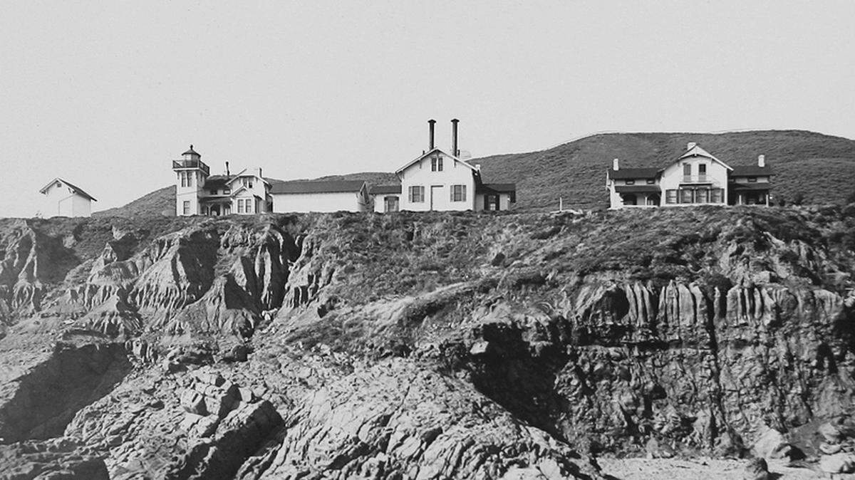 This photo from the National Archives shows the Port San Luis LIghthouse in 1894.