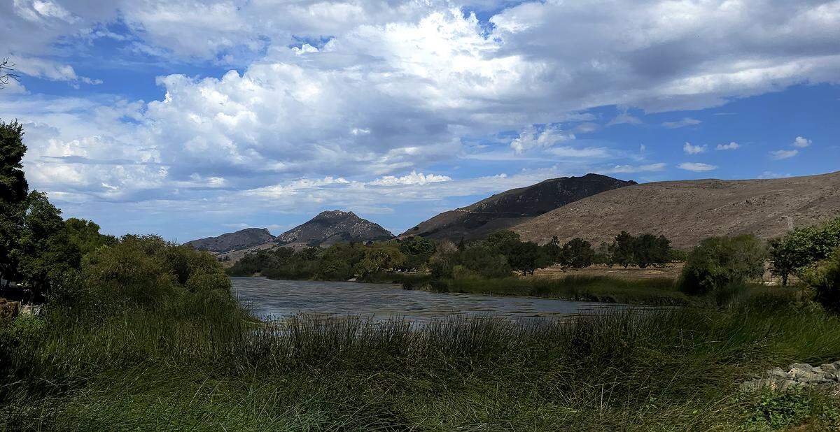 Clouds hover over Laguna Lake in San Luis Obispo, Wednesday, Sept. 17.