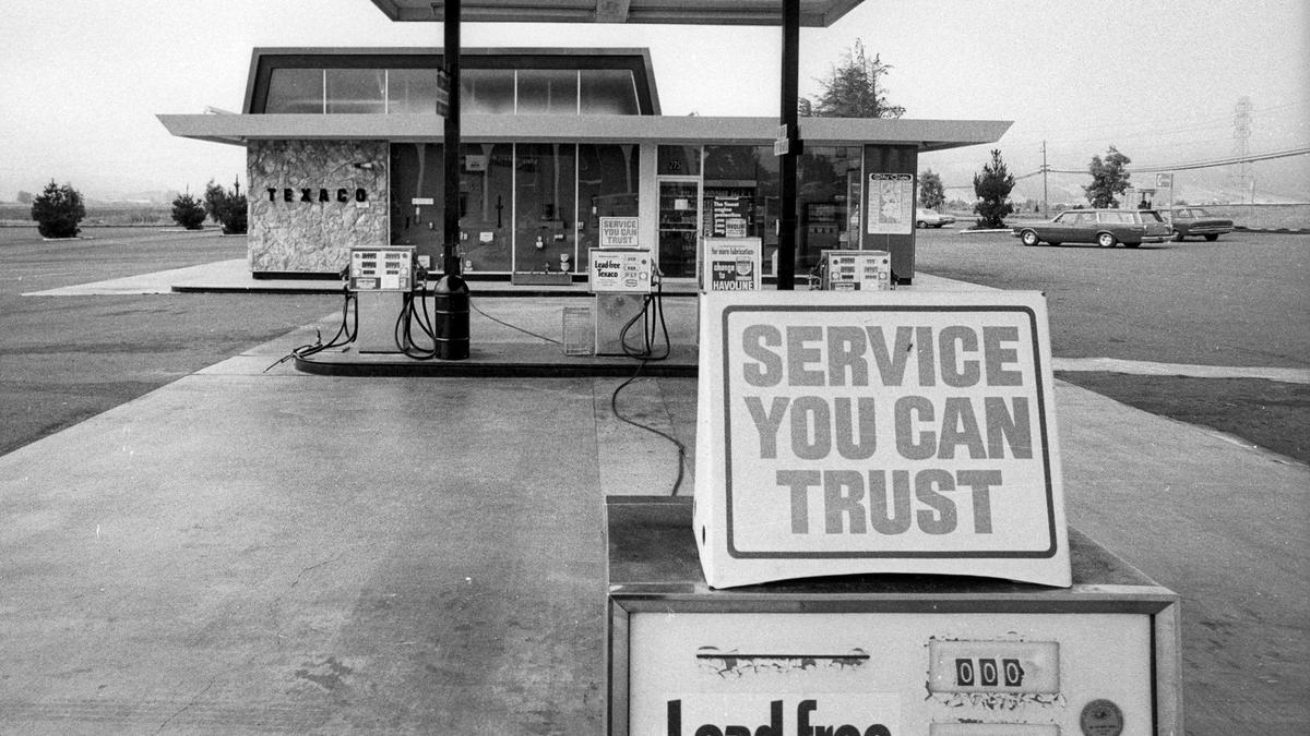 San Luis Obispo gas stations like this Texaco close and boycott sales in protest of Richard Nixon’s Phase IV price control restrictions that prevented them from raising prices even when their price to buy wholesale gas was rising Sept. 19, 1973.