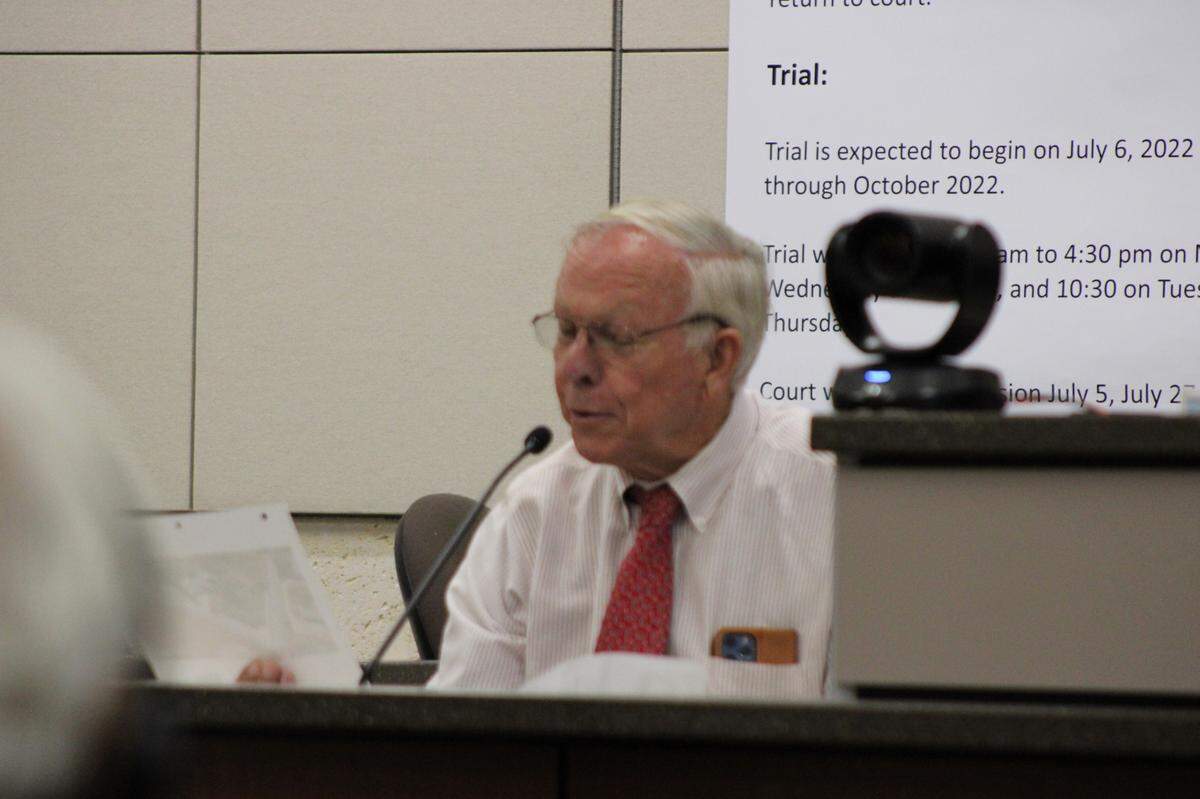 Stan Smart, Kristin Smart’s father, testifies in Monterey County Superior Court on Friday, July 22, 2022, during the trial of Paul and Ruben Flores. The Flores men are accused of killing the Cal Poly student and hiding her body.