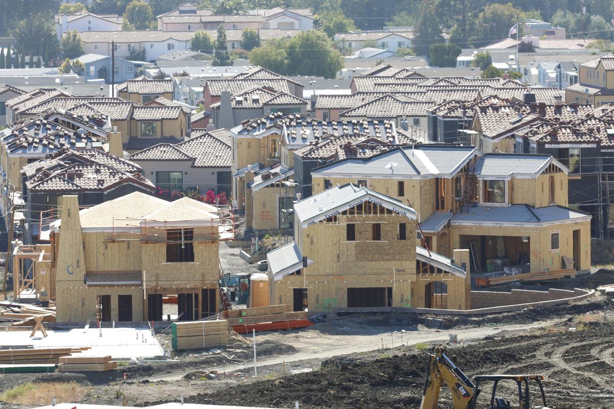 Homes under construction in the Toscano housing development. A new Zillow and CALmatters analysis shows San Luis Obispo County homeowners saved more than $200 million on property taxes, thanks to Proposition 13 and other tax benefits.