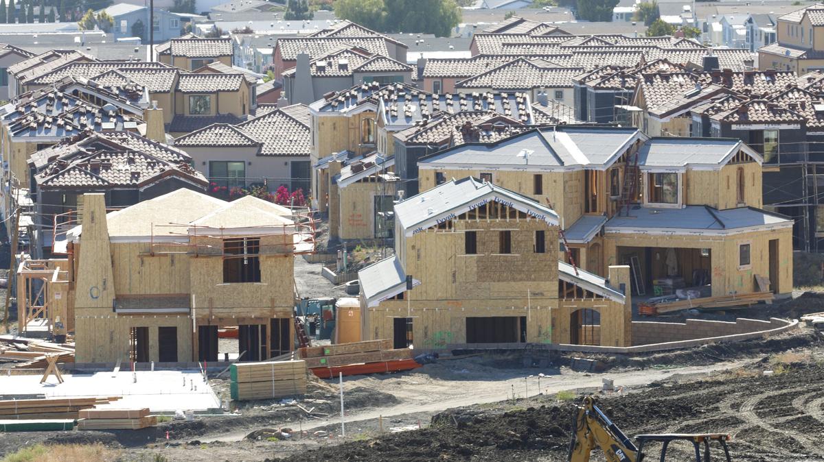 Homes under construction in the Toscano housing development. A new Zillow and CALmatters analysis shows San Luis Obispo County homeowners saved more than $200 million on property taxes, thanks to Proposition 13 and other tax benefits.