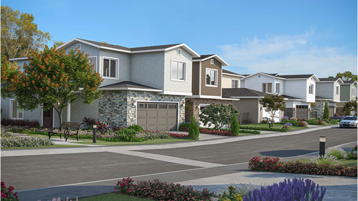 Concept art shows Hill Street Terraces, a 24-home single-family residential development near Blume and Hill streets in Nipomo from Coastal Community Builders which was announced Tuesday, March 11, 2025.