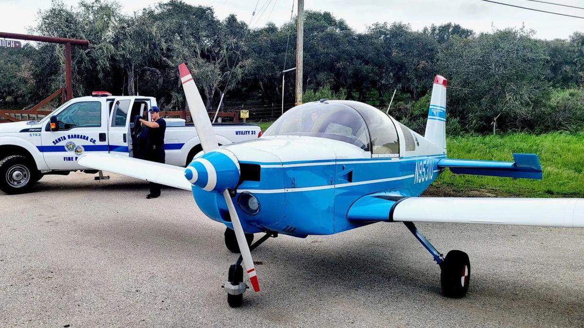 A single-engine airplane made an emergency landing on Wednesday, Jan. 11, 2023, along Highway 246 between Buellton and Lompoc.