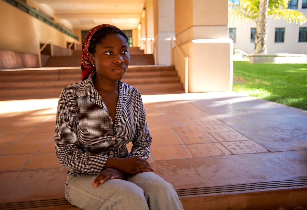 Gracie Babatola is a second-year Cal Poly political science major who’s involved with the university’s Black Student Union. She said she sometimes wonders why her parents let her attend Cal Poly. ““I’ve definitely thought about dropping out or switching schools,” Babatola said. “Sometimes I’ll look back at the schools I applied to and I’m like, dang, the extra $20,000 would have definitely been worth my mental health.”