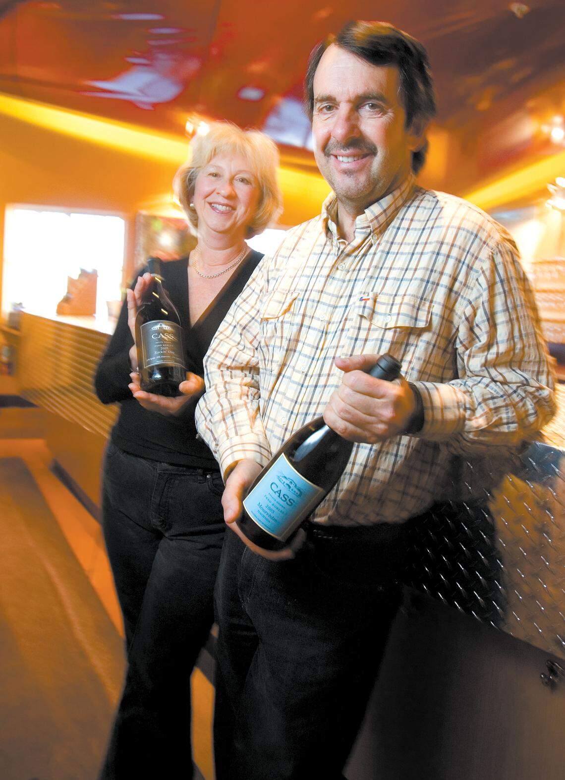 Steve and Alice Cass at their Cass Vineyard and Winery in Paso Robles, photographed in 2007,  won the Winery of the Year award in 2015 and again this year.