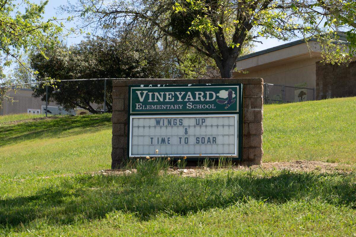 Vineyard Elementary School, pictured here on Tuesday, March 24, 2026.