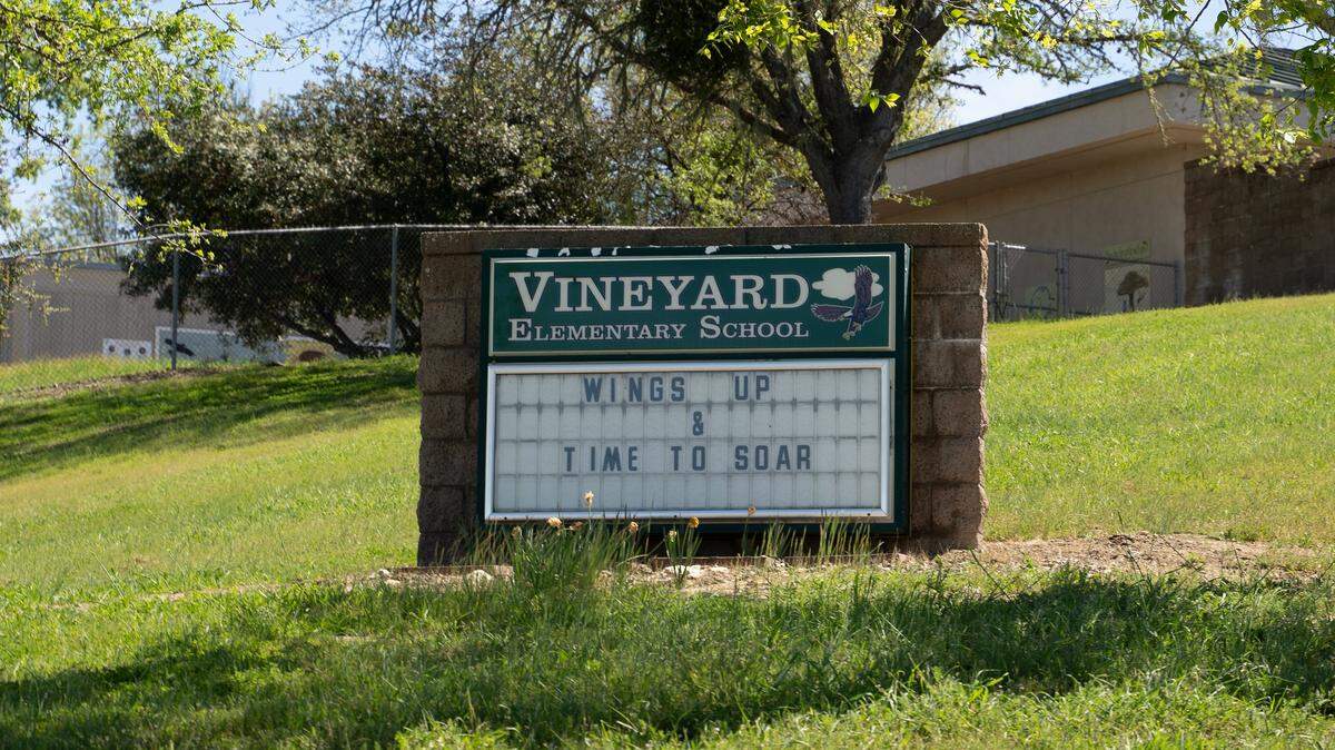 Vineyard Elementary School, pictured here on Tuesday, March 24, 2026.