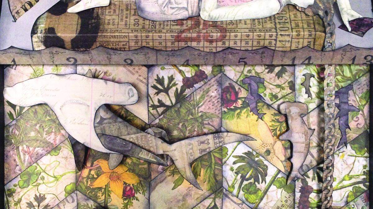 Artist Lena Rushing describes her paintings as ‘unconventional’ and hopes her work elicits some kind of response from the viewer, even if it’s disgust.