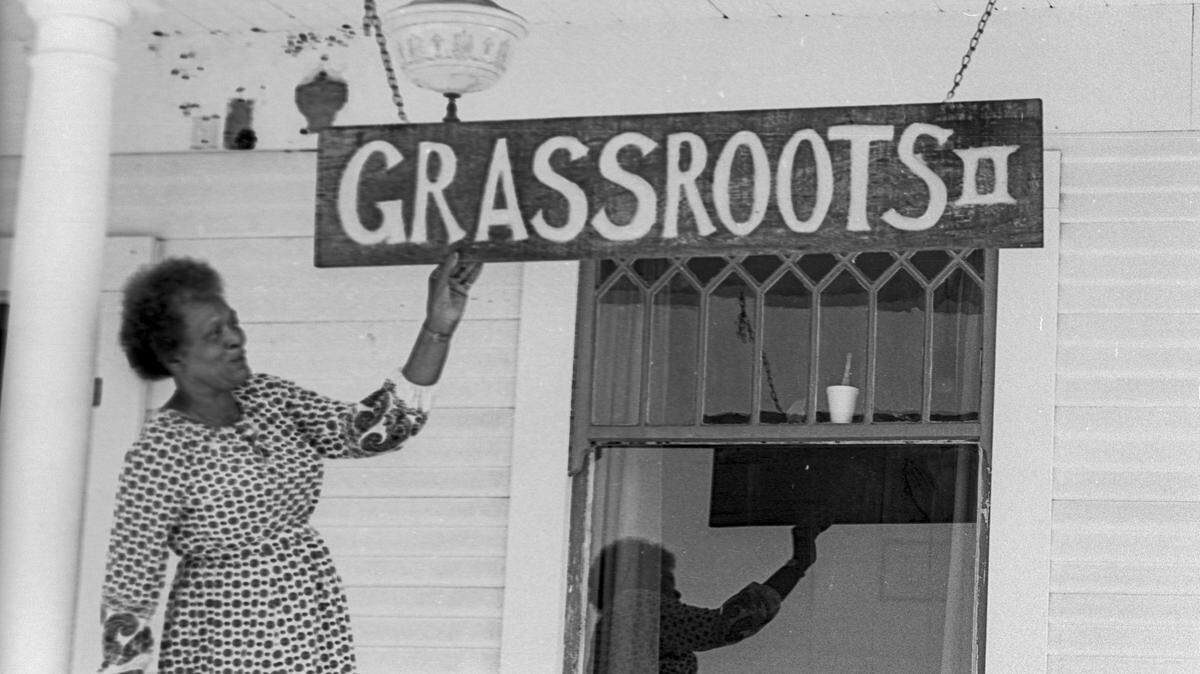 Maxine Lewis was involved with helping those in need through Grassroots and Grassroots II in San Luis Obispo until her death in 1988. She is seen here Aug. 27, 1981.