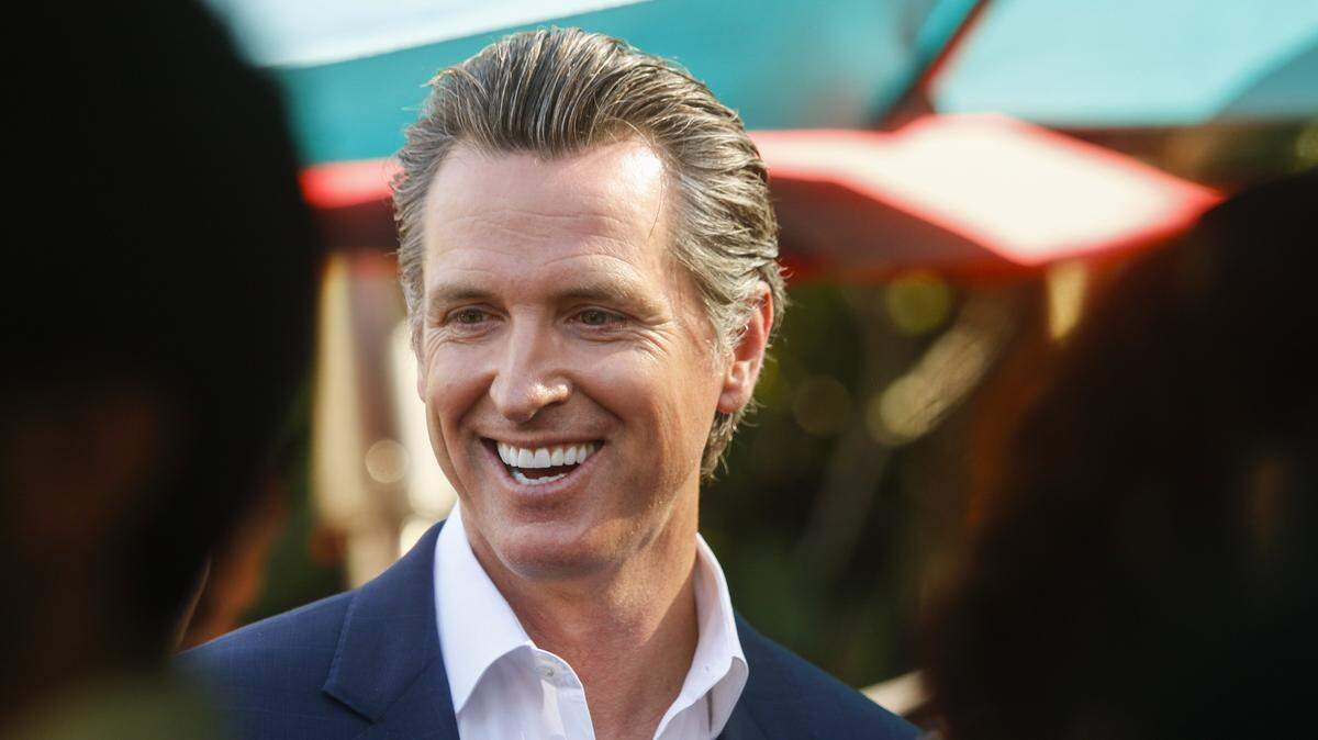 Gavin Newsom, seen here at a meet-and-greet held last year in San Luis Obispo, has pledged to tackle California’s affordable housing crisis.