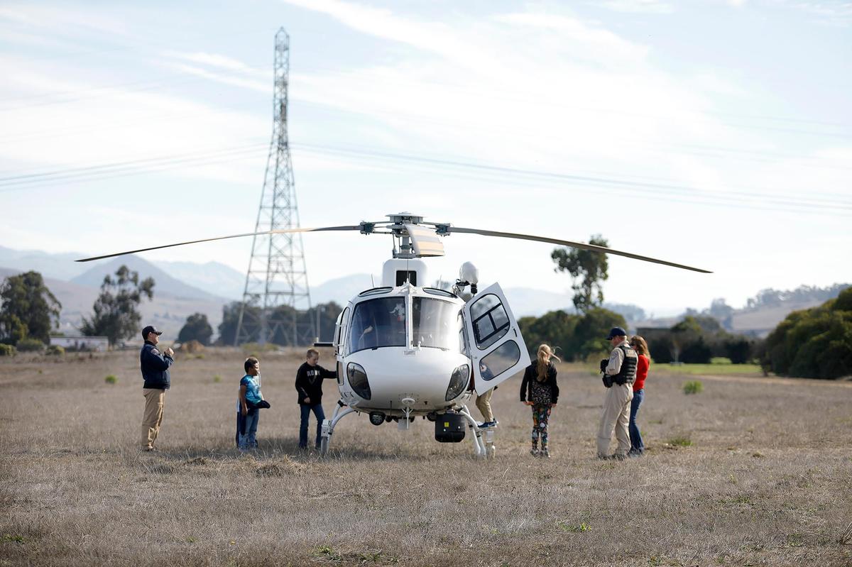 The Veterans Day celebration at the Los Osos Valley Memorial Park on Friday, Nov. 11, 2022, featured a visit from the CHP’s H70 helicopter.