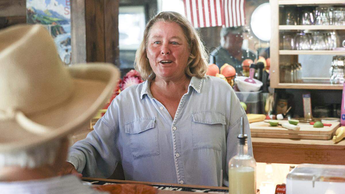Jennifer “Niffy” Dorn, owner of Niffy's Merrimaker in Baywood-Los Osos. The bar has a welcoming, community vibe seen here on Aug. 18, 2025.