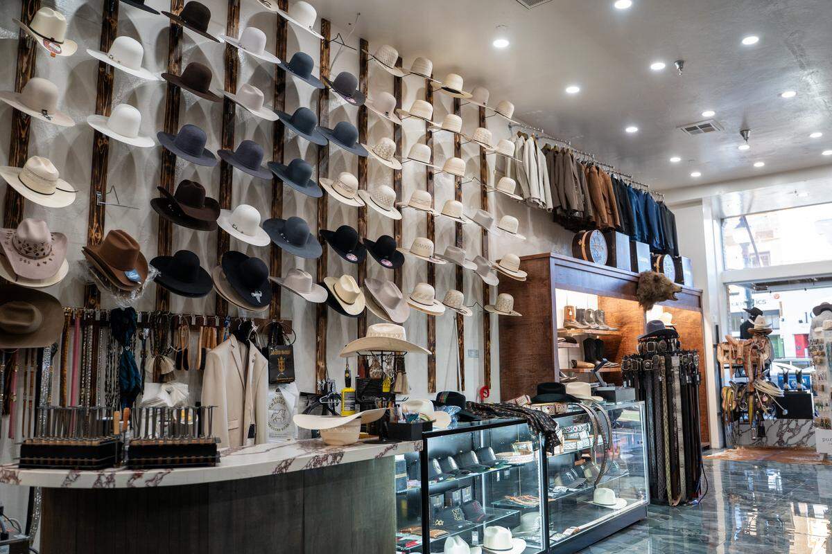 The interior of Salinas Charreria & Western Wear, pictured here on Tuesday, Jan. 27, 2026. Salinas Charreria & Western Wear opened its San Luis Obispo location Jan. 3 and has proved a hit already, drawing large crowds on opening day.