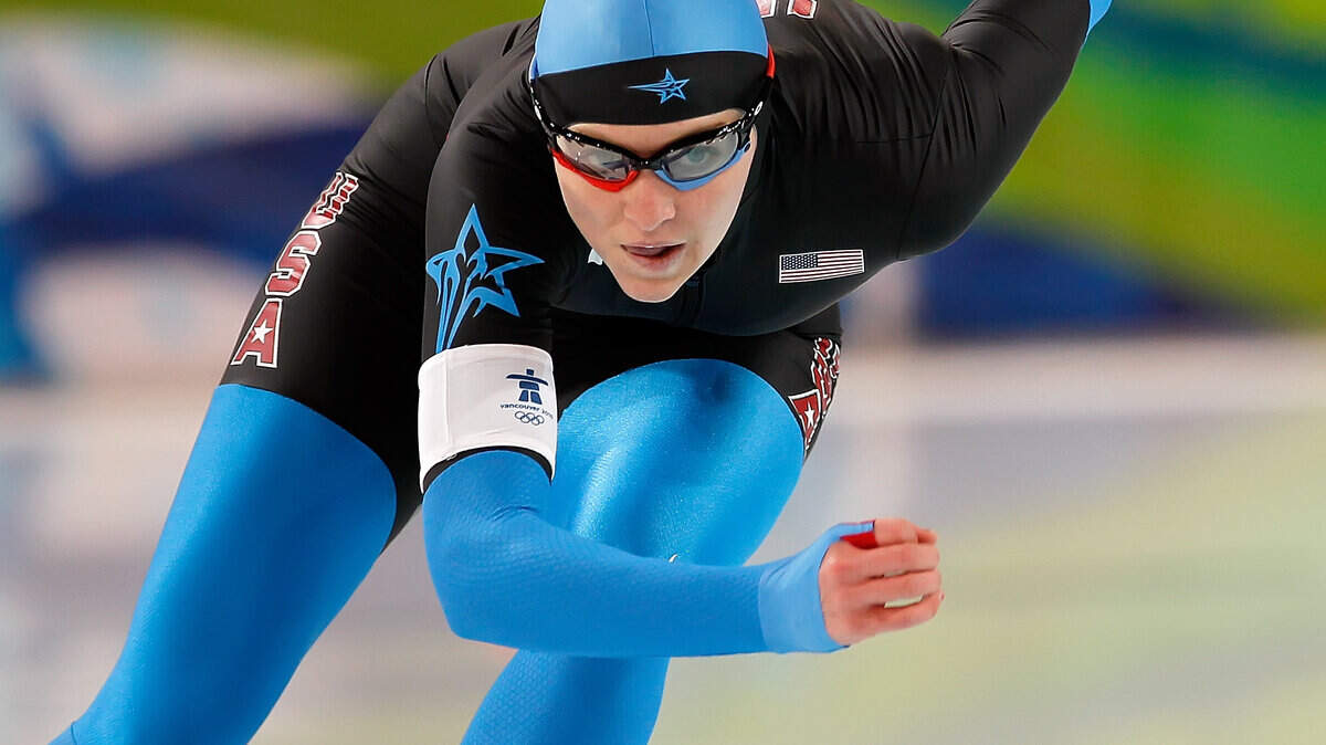 Heather Richardson of the U.S. competes in 500-meter speed skating.   (Harry E. Walker / MCT)
