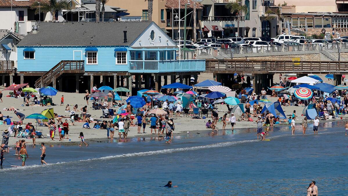 Warm, sunny weather and light winds prompted many people to go to Avila Beach on Saturday, July 9, 2022. The coastal community is among the 10 best Central California beach towns, according to travel site TheTravel.com.