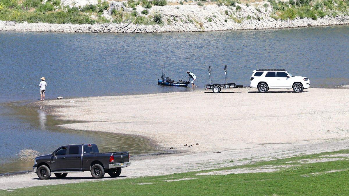 Hand launched crafts like kayaks can still be launched in Lopez Lake.